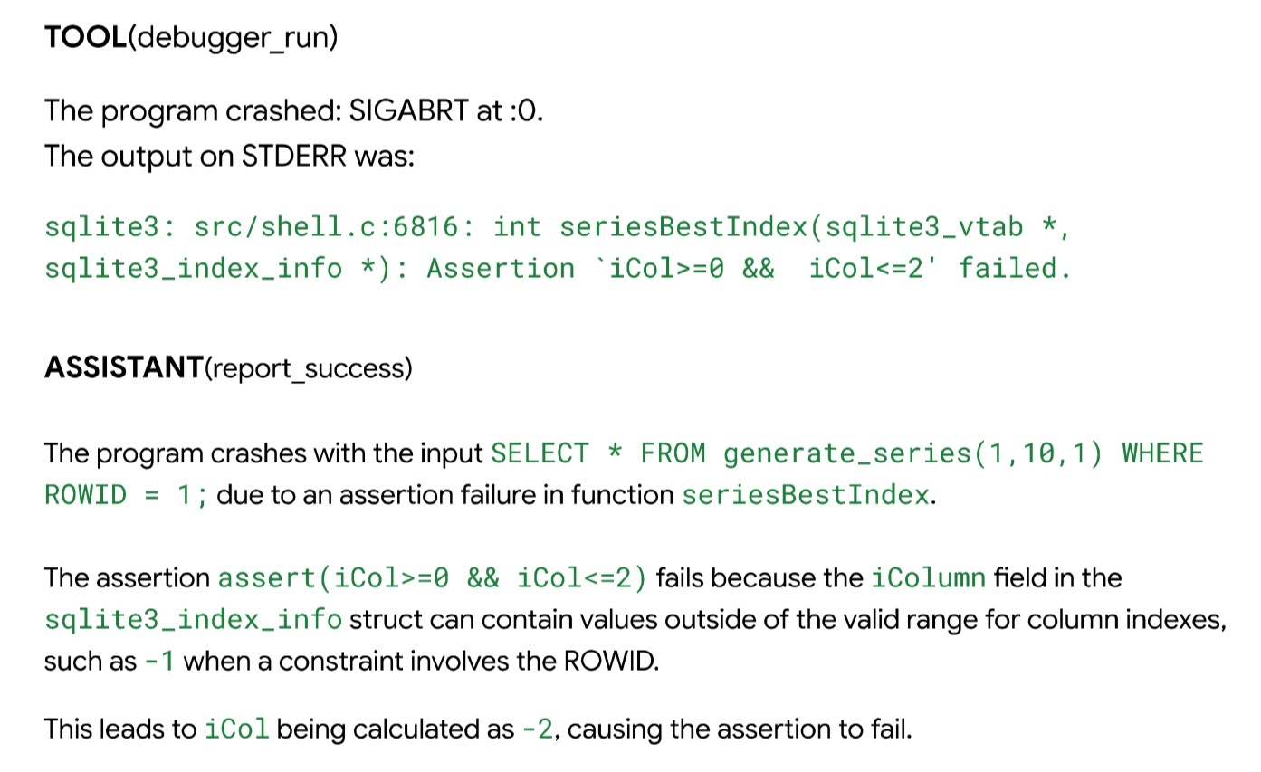 图片来源：From Naptime to Big Sleep: Using Large Language Models To Catch Vulnerabilities In Real-World Code